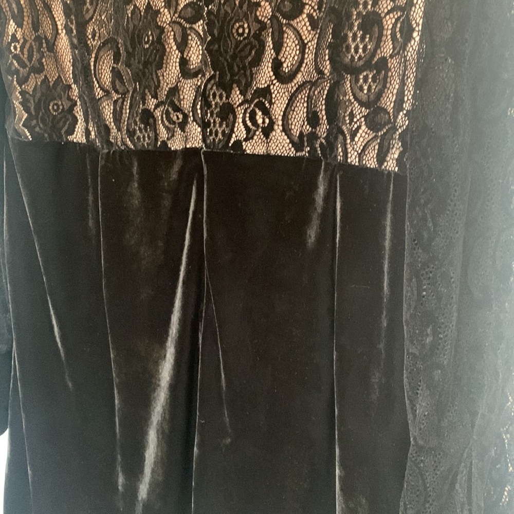 For ever 21 velvet lace dress plus size 3X whimsigoth, Fariy, goth holiday - Picture 5 of 6